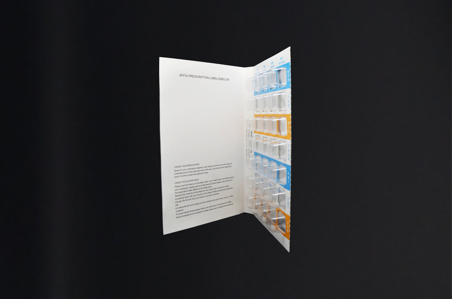 Book Pill Blister Pack