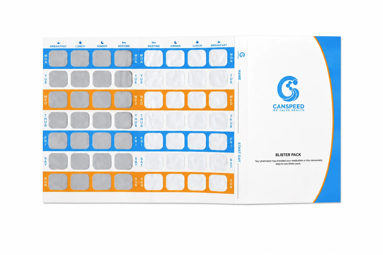 Book Pill Blister Pack on white